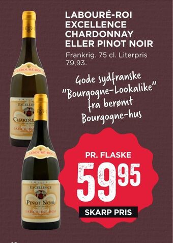 MENY Labouré-roi excellence chardonnay eller pinot noir tilbud