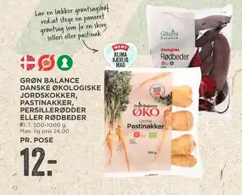 Grøn balance danske økologiske jordskokker, pastinakker, persillerødder eller rødbeder