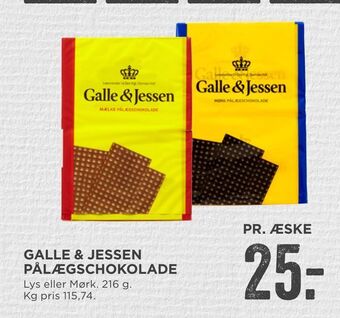 MENY Galle & jessen pålægschokolade tilbud