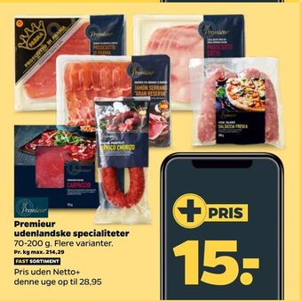Netto Premieur udenlandske specialiteter tilbud