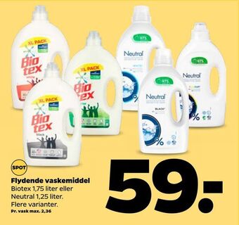 Netto Flydende vaskemiddel tilbud