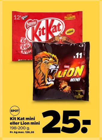 Netto Kit kat mini eller lion mini tilbud