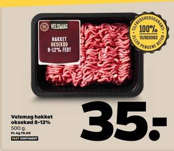 Netto Velsmag hakket oksekød 8-12% tilbud