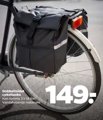 Netto Dobbeltsidet cykeltaske tilbud