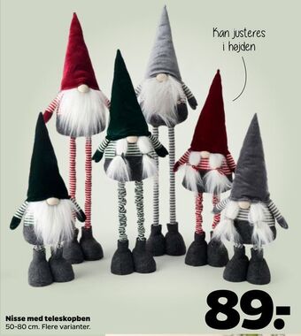 Netto Nisse med teleskopben tilbud