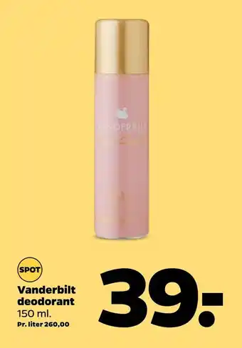 Netto Vanderbilt deodorant tilbud