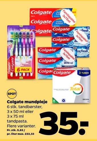 Netto Colgate mundpleje tilbud