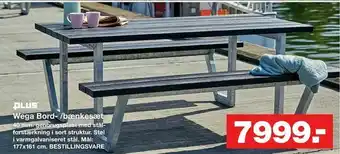 Bauhaus Wega Bord- /bænkesæt tilbud