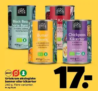 Netto Urtekram økologiske tilbud