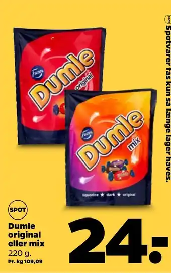 Netto Dumle original eller mix tilbud