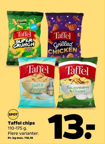 Netto Taffel chips tilbud