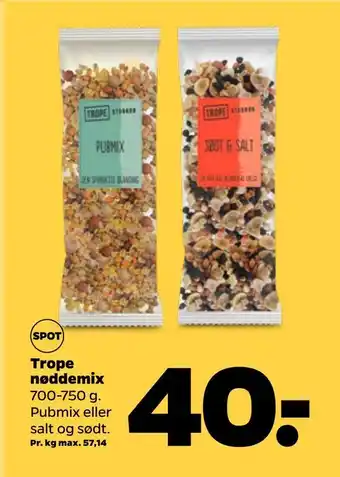Netto Trope nøddemix tilbud