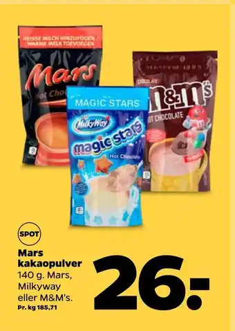 Netto Mars kakaopulver tilbud