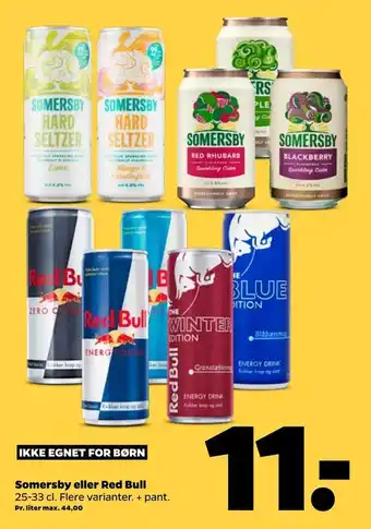 Netto Somersby eller red bull tilbud