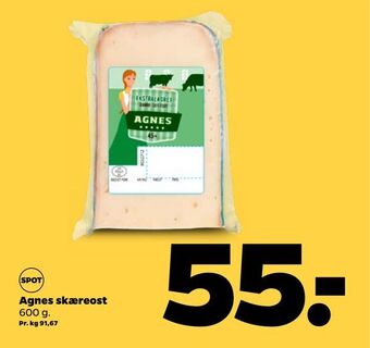Netto Agnes skæreost tilbud