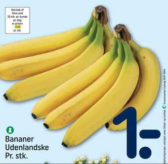 REMA 1000 Bananer udenlandske tilbud