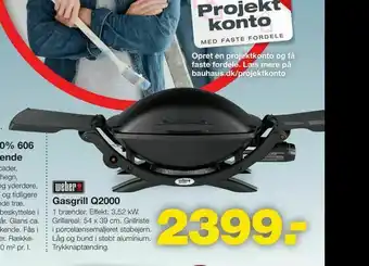 Bauhaus Gasgrill Q2000 tilbud