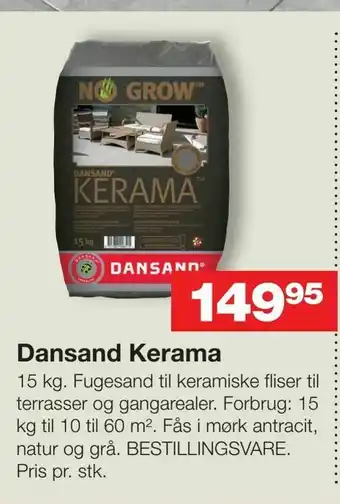 Bauhaus Dansand Kerama tilbud