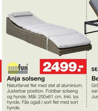 Bauhaus Anja solseng tilbud