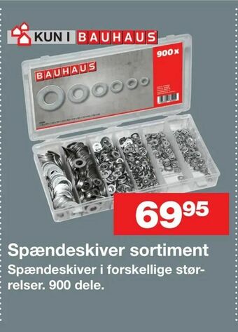 Bauhaus Spændeskiver sortiment tilbud