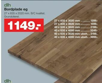 Bauhaus Bordplade eg tilbud