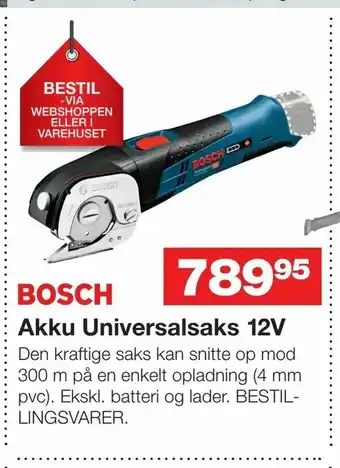 Bauhaus Akku Universalsaks 12V tilbud