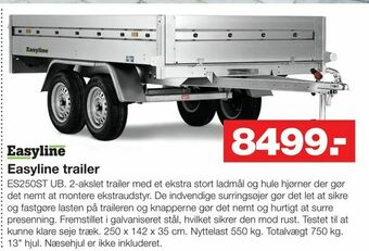 Bauhaus Easyline trailer tilbud