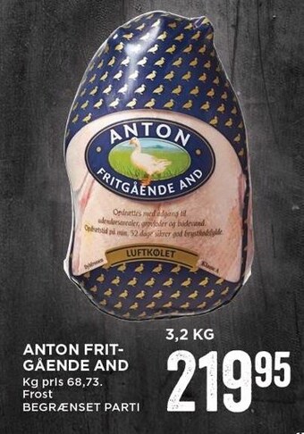 MENY Anton fritgående and tilbud