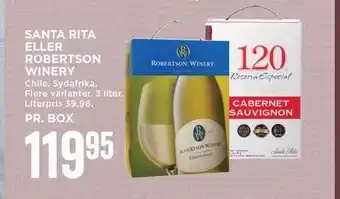 MENY Santa rita el. robertson winery tilbud