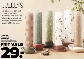 Netto Lysestage el. kalenderlys tilbud