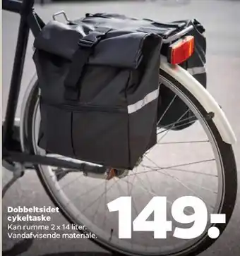 Netto Dobbeltsidst cykeltaske tilbud