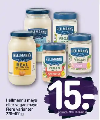 REMA 1000 Hellmann's mayo eller vegan mayo tilbud