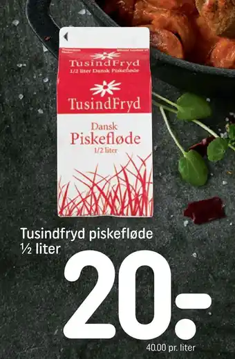 REMA 1000 Tusindfryd piskefløde ½ liter tilbud