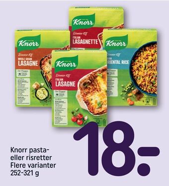 REMA 1000 Knorr pasta eller risretter tilbud