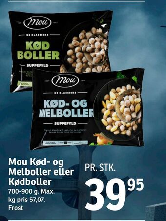 SPAR Mou kød- og melboller eller kødboller tilbud