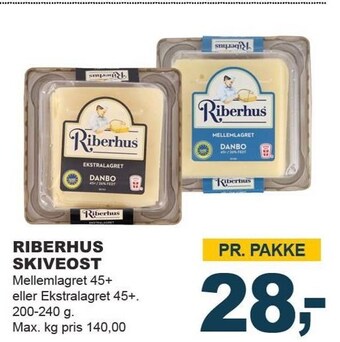 Let-Køb Riberhus skiveost tilbud