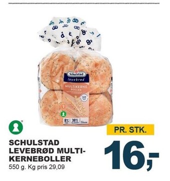 Let-Køb Schulstad levebrød multikerneboller tilbud