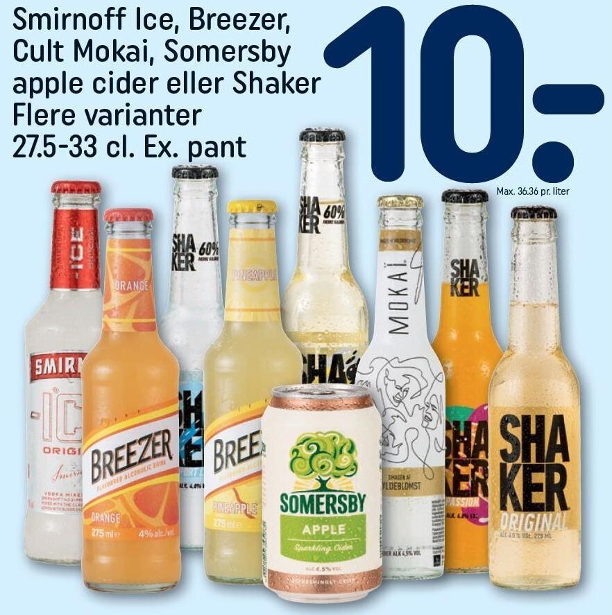 breezer smirnoff ice