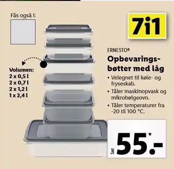 Lidl Opbevaringsbøtter m. låg tilbud