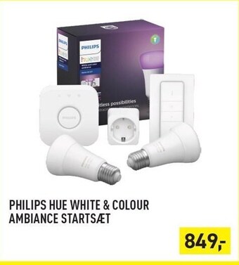 Johannes Fog Philips hue white & colour ambiance startsæt tilbud