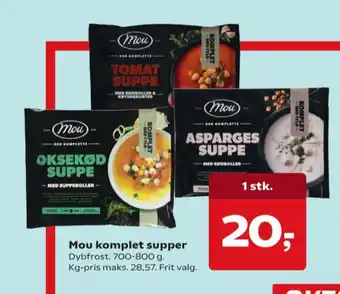 Mou aspargessuppe komplet