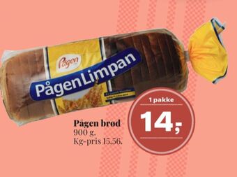Pågenlimpan brød