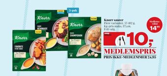 Dagli'Brugsen Knorr sauce pulver tilbud