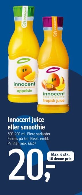 Føtex Innocent juice tilbud