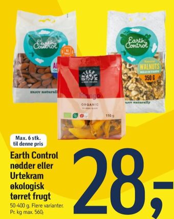 Føtex Earth control mandler tilbud