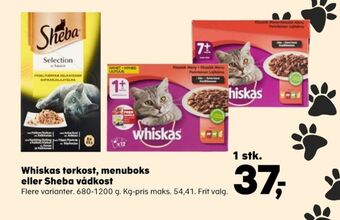 Kvickly Whiskas kattefoder tilbud