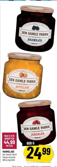 Løvbjerg Den gamle fabrik marmelade tilbud