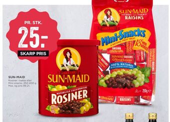 MENY Sun maid rosiner tilbud