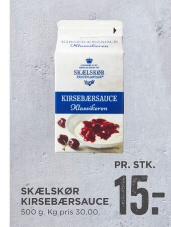 Skælskør frugtplantage kirsebærsauce