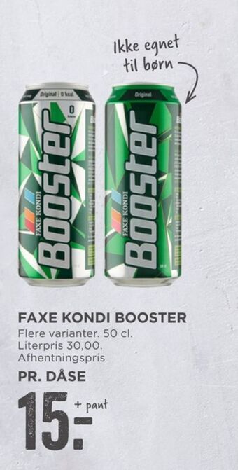 MENY Booster energidrik tilbud
